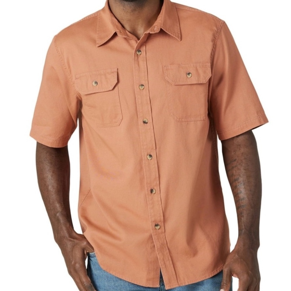 Brand new w/Tags Copper Wrangler Men's Short Sleeve Woven Shirts, Sizes S-5XL
